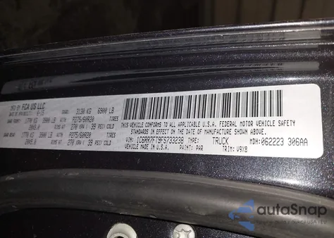 2015 Ram 1500 Express z USA, uszkodzony, nr VIN 1C6RR7FT9FS733238